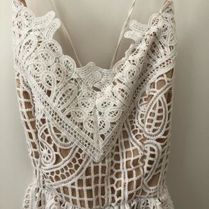 NWT Vici dolls elegant white lace dress